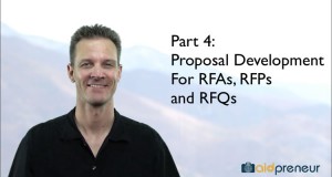 Part 4 of Proposal Development for RFAs, RFPs and RFQs