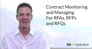 Introduction to Contract Monitoring and Managing for RFAs, RFPs and RFQs